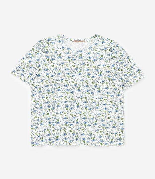 Blusa em Algodão com Estampa Floral Liberty e Manga Bufante Curve & Plus Size - 1