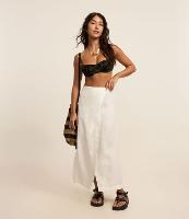 Saída de Praia Saia Transpassada em Linho - 1