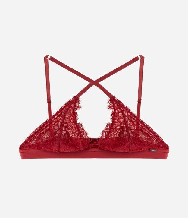 Sutiã Top em Renda Floral com Alças Reposicionáveis - 1