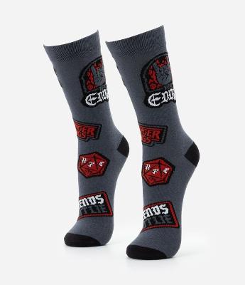 Meia Cano Alto em Algodão com Estampa Stranger Things