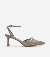 Sapato Scarpin com Detalhe de Nó em Strass - 1