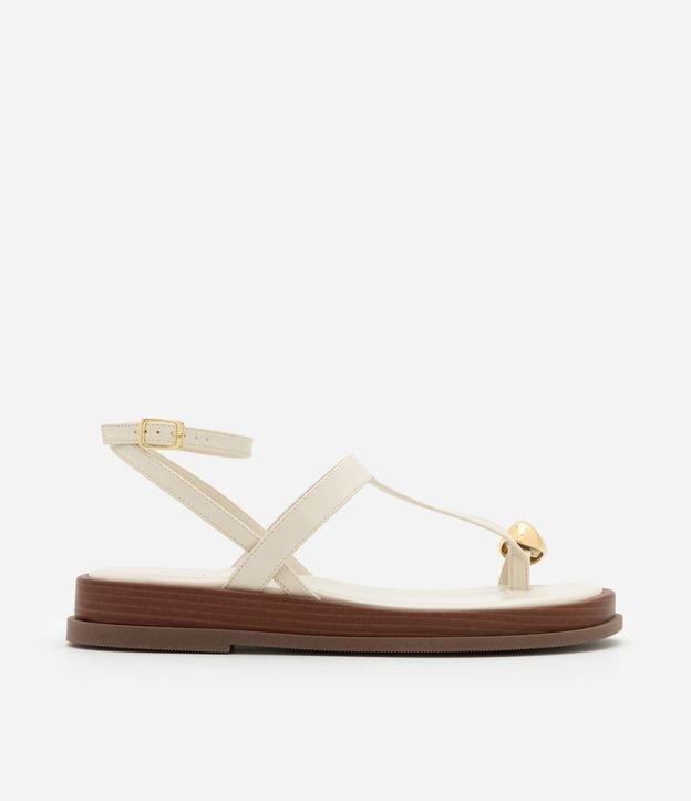 Sandália Rasteira Salomé com Detalhe Bold - 1