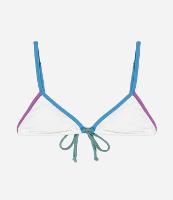 Biquíni Top Cortininha em Microfibra com Vieses Contrastantes - 1