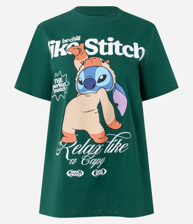 Camiseta T-shirt em Algodão com Estampa do Stitch Capivara - 1