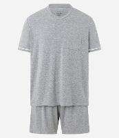 Pijama Comfort em Algodão com Fundo Mescla - 1