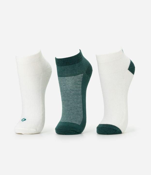 Kit 03 Meias Cano Baixo Esportivas em Algodão - 1