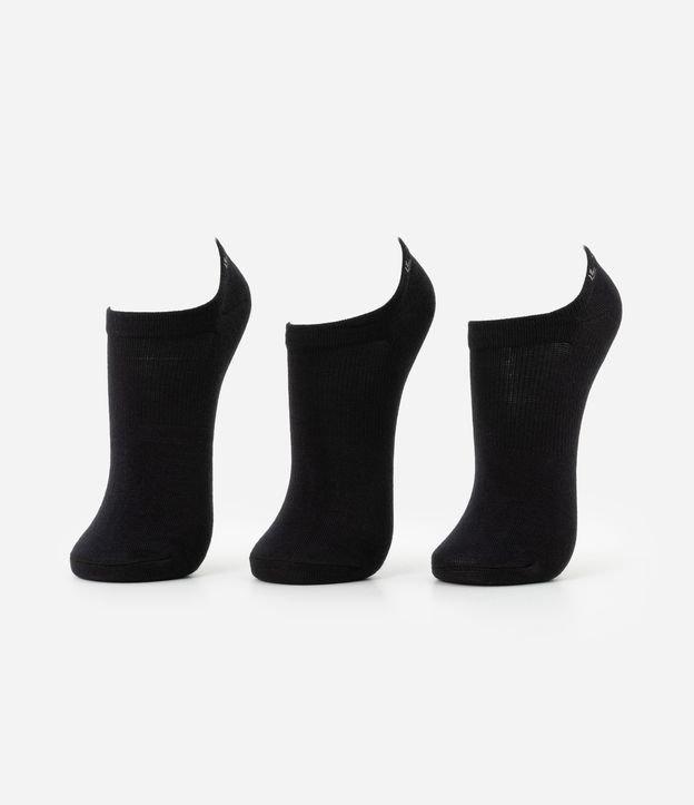 Kit 03 Meias Invisíveis Esportivas em Algodão Lupo - 1
