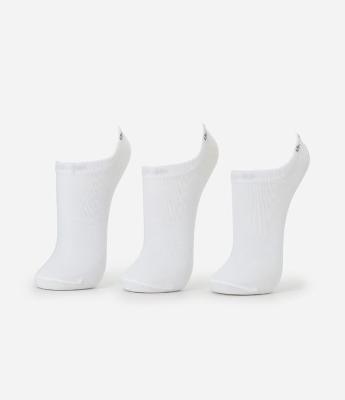 Kit 03 Meias Invisíveis Esportivas em Algodão Lupo