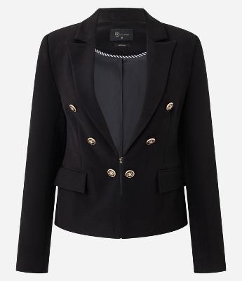 Blazer Slim Alfaiatado com Botões Diferenciados