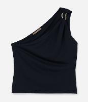 Blusa Ombro único em Microfibra com Aviamento na Alça Curve & Plus Size - 1