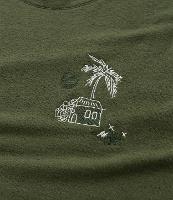 Camiseta Regular em algodão Texturizado com Estampa Tropical - 2