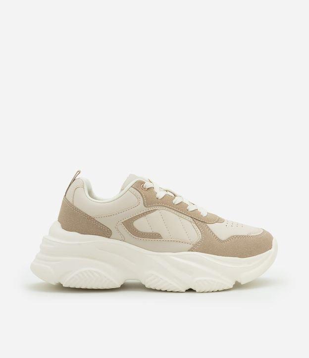 Tênis Jogging com Recortes Contrastantes - 1