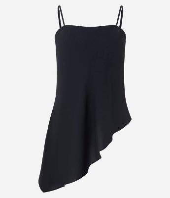 Blusa de Alça em Airflow com Barra Assimétrica