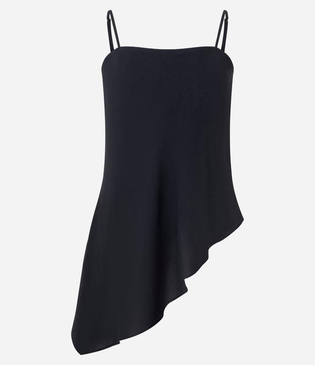 Blusa de Alça em Airflow com Barra Assimétrica - 1