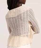 Blusa em Renda com Textura Amarração e Babados - 2