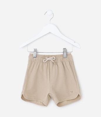 Bermuda Básica Infantil em Microfibra l - Tam1 a 6 Anos