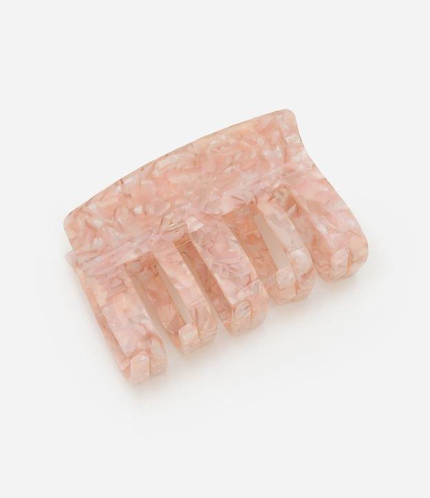 Piranha de Cabelo Retangular com Dentes Largos e Efeito Marmorizado - 1