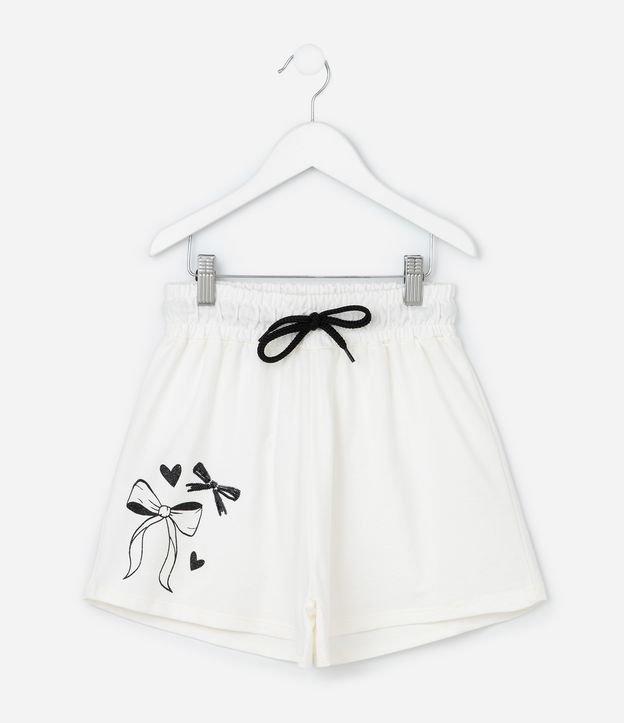 Short Infantil em Algodão com Laços - Tam 5 a 14 Anos - 1