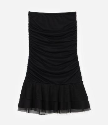 Vestido Infantil Tomara que Caia em Tule - Tam 5 a 14 Anos