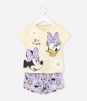 Pijama Curto Infantil com Estampa Minnie e Margarida - Tam 2 a 6 anos - 1