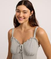 Vestido Longo em Viscose com Amarração no Decote Coração - 2