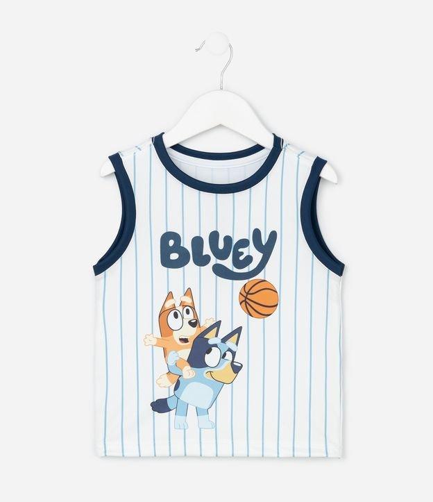 Regata Infantil de Basquete em Microfibra Bluey e Bingo - Tam  1 a 6 Anos - 1