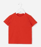 Camiseta Infantil com Recorte e Texturizada - Tam 1 a 6 Anos - 1