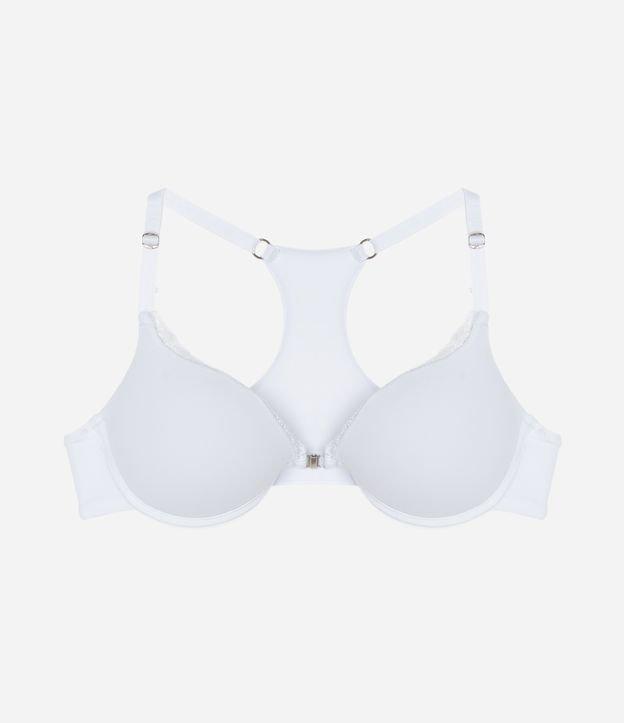 Sutiã Nadador com Bojo em Microfibra com Detalhes em Renda - 1