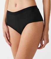 Calcinha Alta Absorvente em Microfibra para Fluxo Intenso sem Estampa - 1