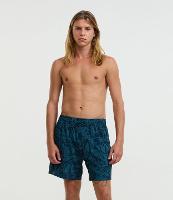 Bermuda de Banho com Estampa Tropical - 1