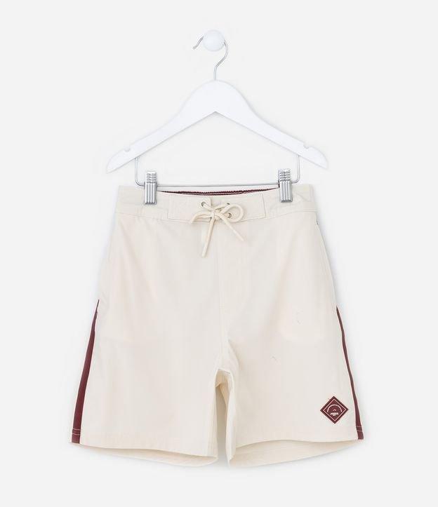 Bermuda Infantil em Poliamida com Listra Lateral - Tam 5 a 14 Anos - 1