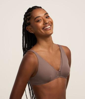 Sutiã Top em Microfibra com Detalhes em Renda