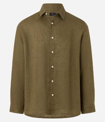 Camisa Relaxed em Cambraia de Linho Puro