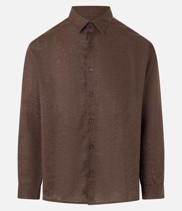 Camisa Relaxed em Cambraia com Botões - 1