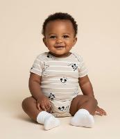 Body Infantil com Estampa de Listras Mickey - Tam 0 a 18 Meses - 1