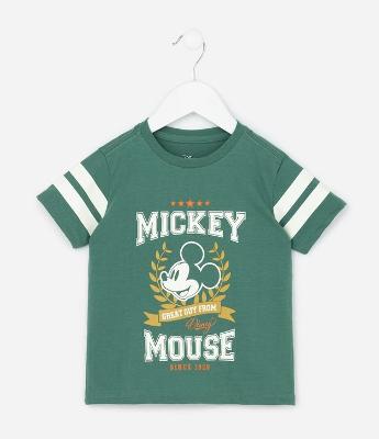 Camiseta Infantil com Estampa do Mickey Mouse - Tam 1 a 6 Anos