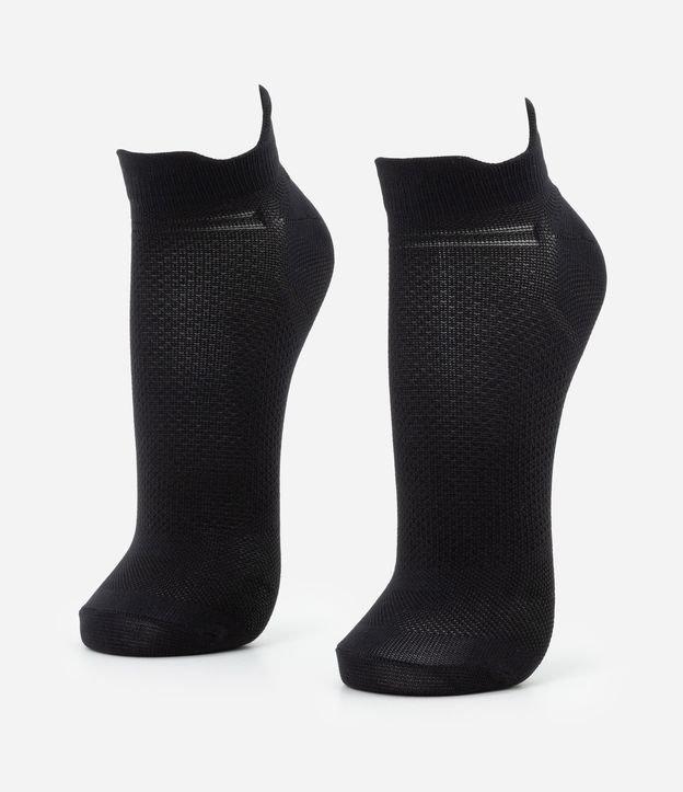 Kit 02 Pares de Meias Esportiva em Poliamida Liso - 2