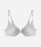 Sutiã Base em Tule com Bojo Oco e Bordado de Laços - 2