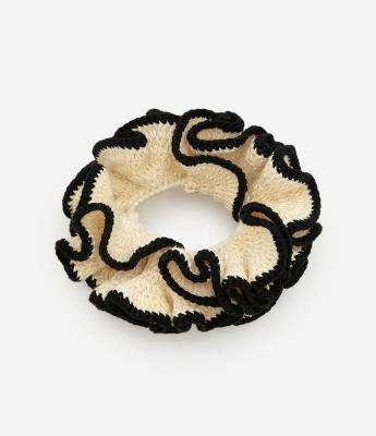 Scrunchie em Crochê Liso