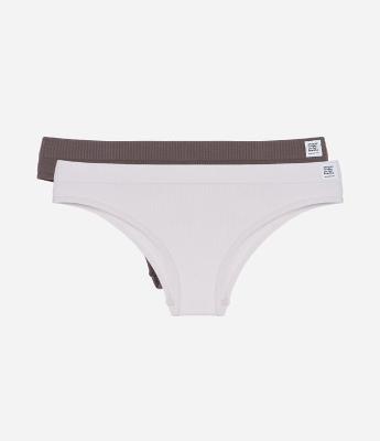 Kit 02 Calcinhas Biquíni Seamless Texturizada