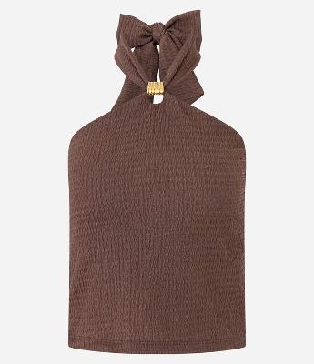 Blusa Frente Única com Aviamento e Textura