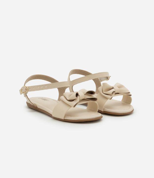 Sandália Infantil em PU com Laço- Tam 20 ao 25 - 1