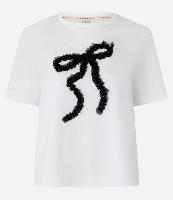 Camiseta T-shirt em Algodão com Laço em Alto Relevo - 1