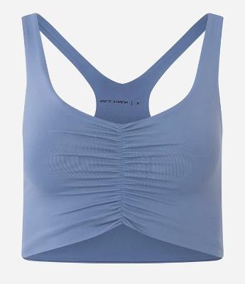 Top Nadador Esportivo com Franzido Frontal