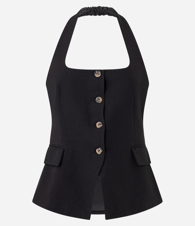 Colete Frente Única Alfaiataria com Decote Quadrado - 1