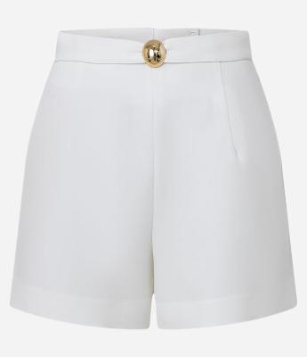 Short Reto Alfaiatado com Aviamento Metalizado