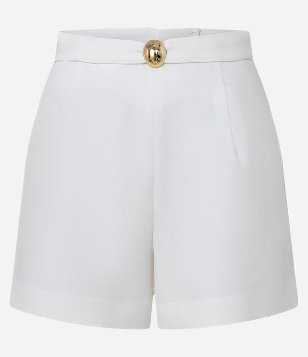 Short Reto Alfaiatado com Aviamento Metalizado - 1