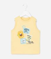 Regata Infantil com Estampa de Selos Tropicais - Tam 1 a 6 Anos - 1