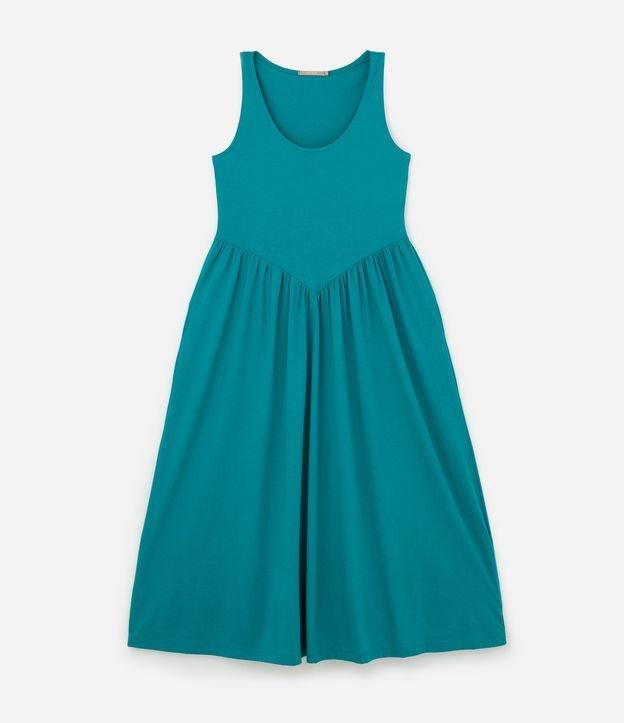 Vestido Midi em Algodão com Cintura em V Curve & Plus Size - 1