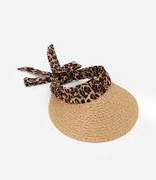 Viseira de Papel com Lenço Estampado Animal Print Onça - 1